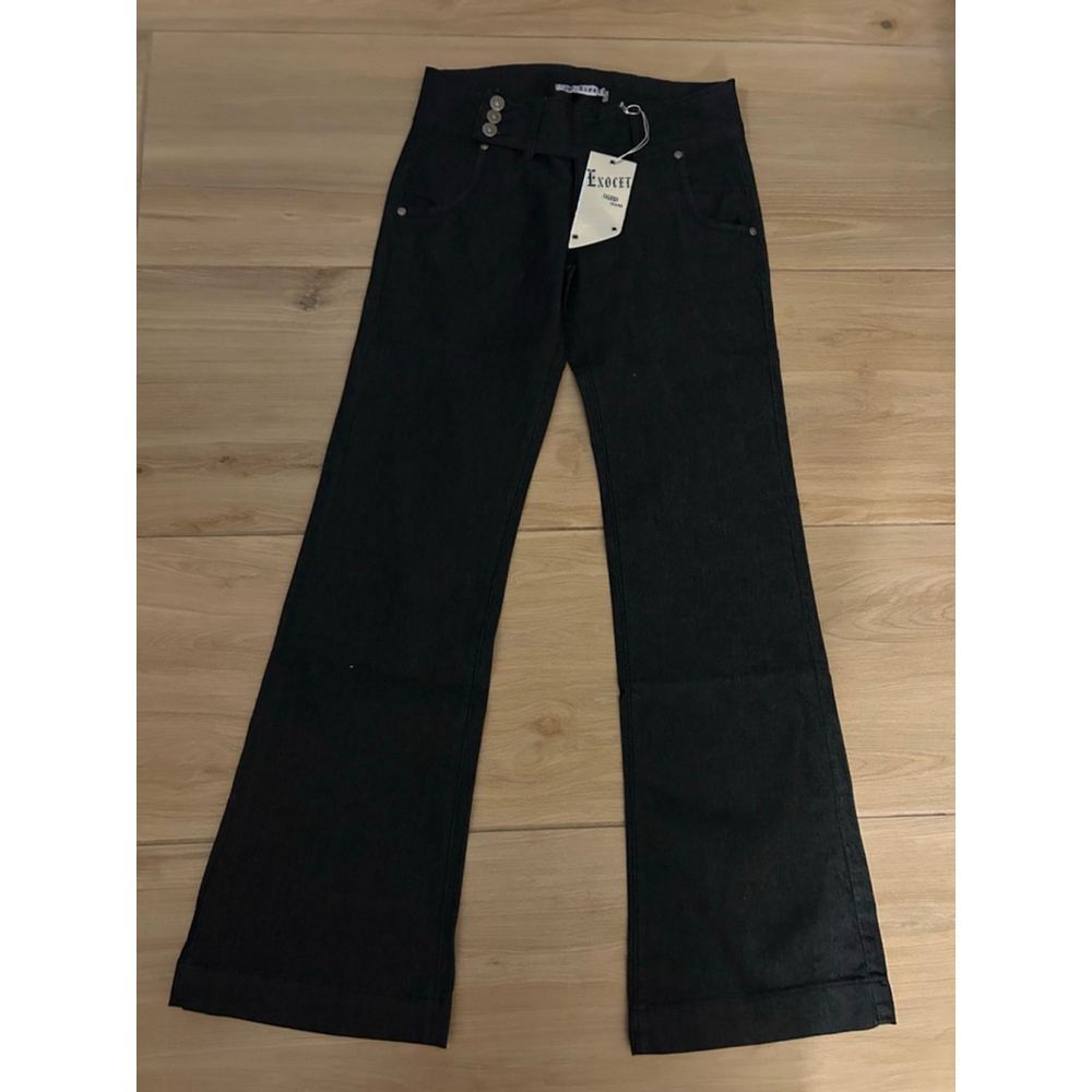 NEW EXOCET Boot cut Stretch Black Jeans 5